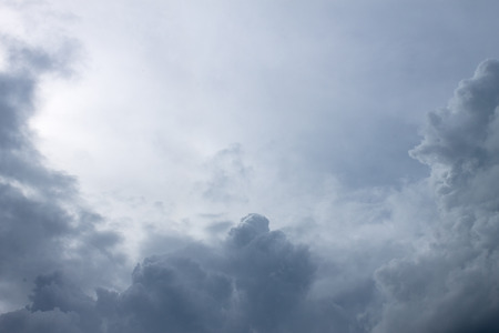 Cloudscape has developed in gorgeous form and after that became rain cloud.の写真素材