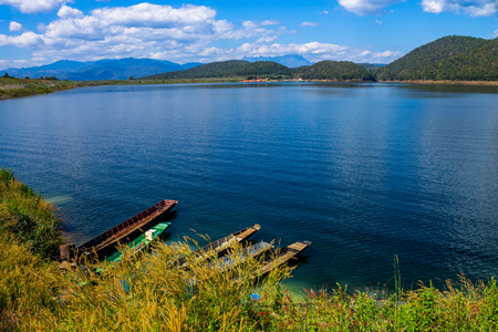 ChiangMai, Thailand. January, 26-2017: The available quantity of water has been reserved at the irrigation dam as the reasons of needing for agricultural purposes in remote districts.のeditorial素材