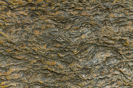 Rock formation was pictured in closeup pattern and detail.
