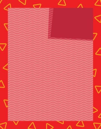 cartoon frame border with avy colorful stripes background happy style template for different usage illustration for kidsの写真素材