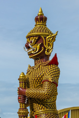 big thai giant and blue sky in Thailandの写真素材