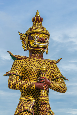 thai giant at the  temple in Thailandの写真素材