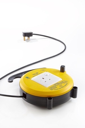 Power cord extension set shoot in clear backgroundの写真素材