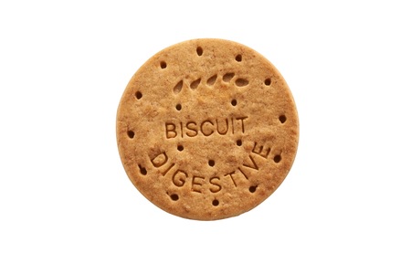 Digestive Biscuits on clean backgroundの写真素材