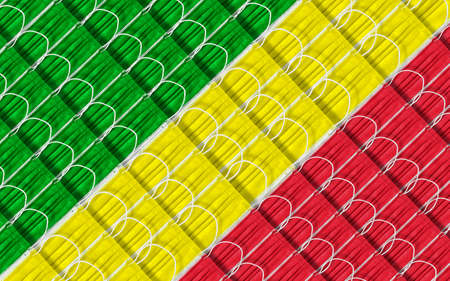 Background Of Are Plane Of Surgical Mask To Make Flag Of Congoの写真素材