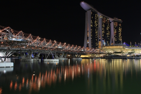 Marina Bay Sands Hotel, Singaporeのeditorial素材
