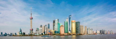 Panorama cityscape of morden Shanghai China