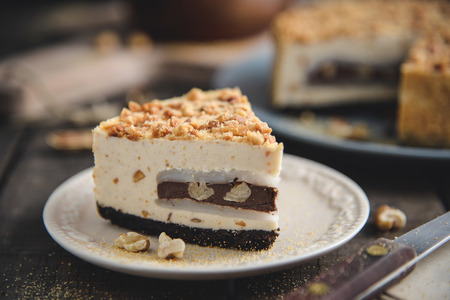 cheese almond cakeの写真素材