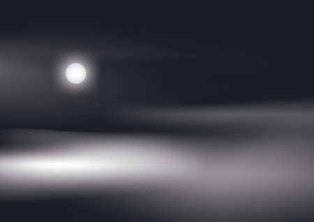 Background abstract sky moon and fogのイラスト素材