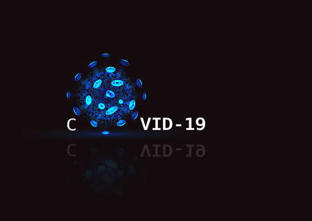 Corona virus image background Contains messages and virusesの写真素材