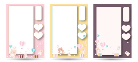 Valentines day background with heart pattern and  happy valentines day  .のイラスト素材