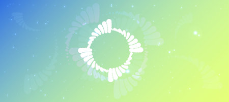 Technology background, color and waves of the future line and text.のイラスト素材