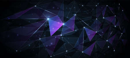 Technology background, color and waves of the future line and text.のイラスト素材