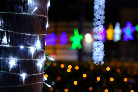 Light decoration during the New Year festivalの写真素材