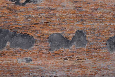 The ancient wall is an important tourist attraction in Ayutthaya.の写真素材