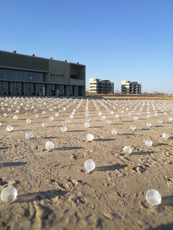 Beidaihe Beach Ice Hockey ballのeditorial素材