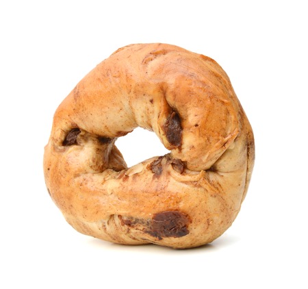 Bagel on a white backgroundの写真素材