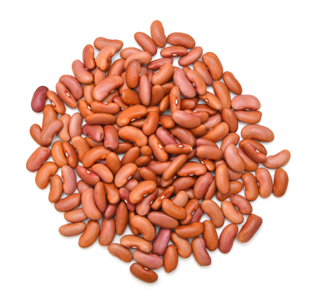 Small pile of Kidney Beans on White Backgroundの写真素材