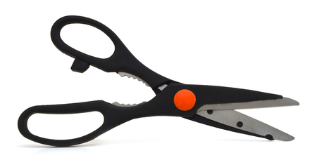 Pair of scissors isolated on white 