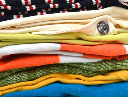 stack of clothing isolated on background
