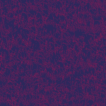 Seamless vector pattern with grass or herb on a dark purple backgroundのイラスト素材