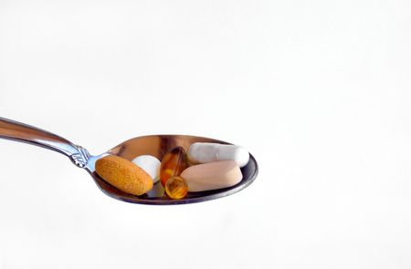 spoonful of vitaminsの写真素材