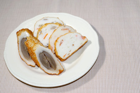 Surimi with vegetableの写真素材