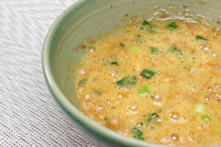 Natto in a bowlの写真素材