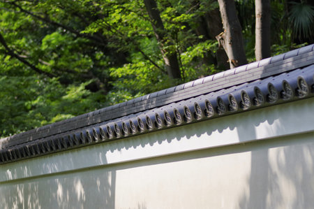 Japanese style fenceの写真素材
