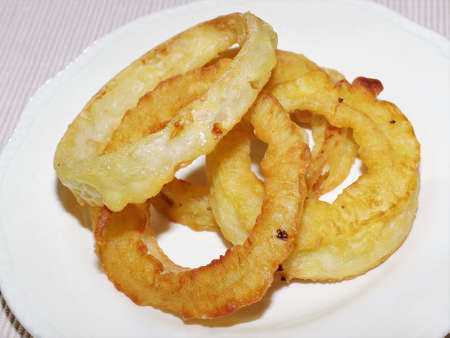 Sliced onion tempuraの写真素材