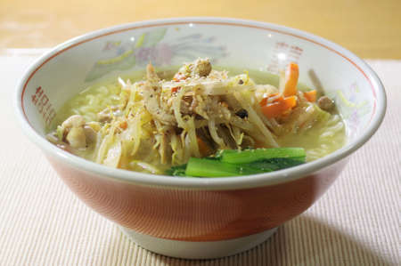 Salty soup ramenの写真素材