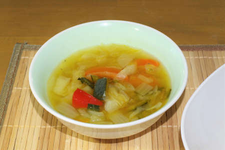 vegetable soupの写真素材