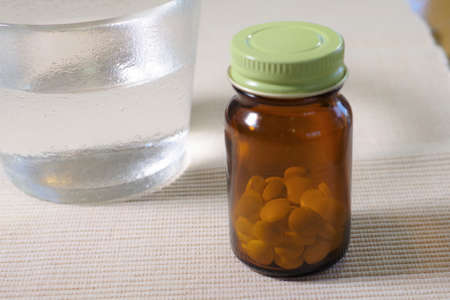 The pill is in the medicine bottle