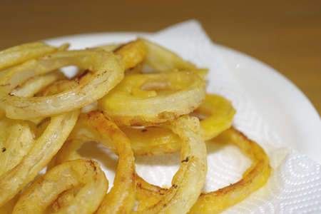 Sliced onion tempuraの写真素材