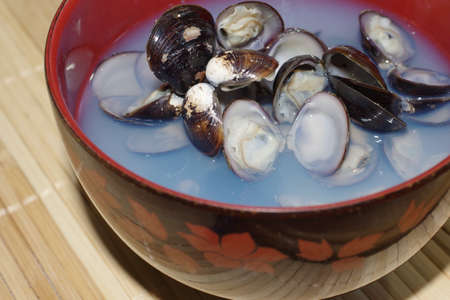 Clam soupの写真素材