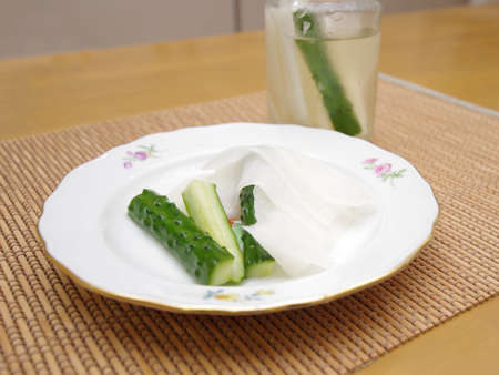 Homemade picklesの写真素材