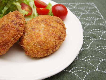 Potato Croquettes on a Plate