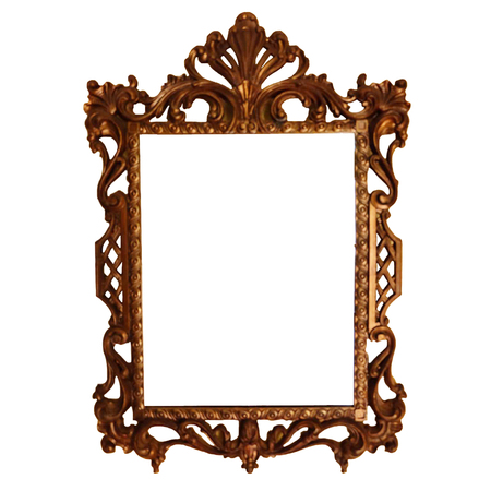 vintage picture frame Die Cutの写真素材