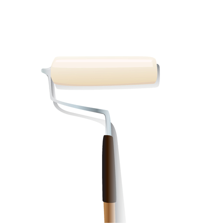 A paintbrush vector illustration on white background.のイラスト素材