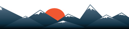 Mount Fuji vector backgroundのイラスト素材