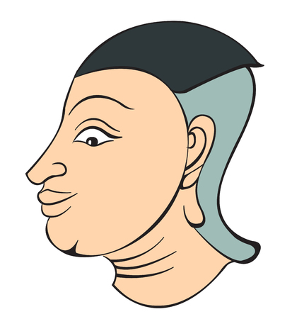 Woman character on Thai painting illustration, a Thai definition vectorのイラスト素材