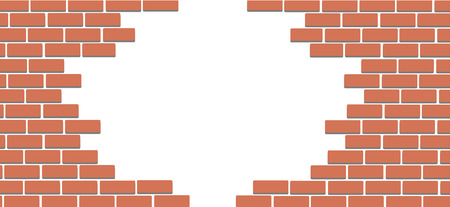 Wall of bricks and space background art vectorのイラスト素材