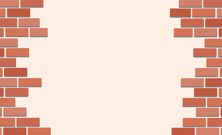 Wall of bricks and space background art vectorのイラスト素材