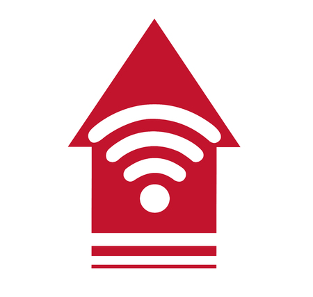 Wifi icon , Wifi and arrow symbol , Wifi zone vectorのイラスト素材