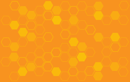 Bee hive honeycomb background illustrationのイラスト素材