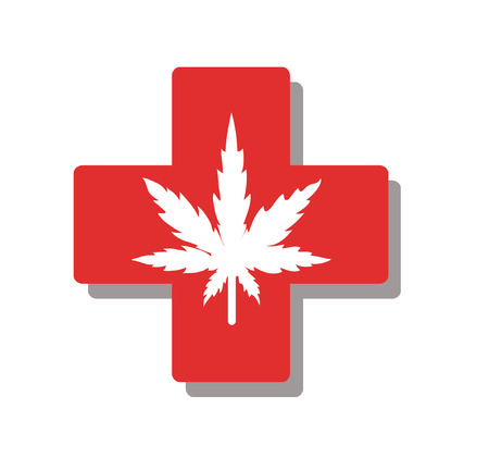 cannabis therapy medical and healthcareのイラスト素材