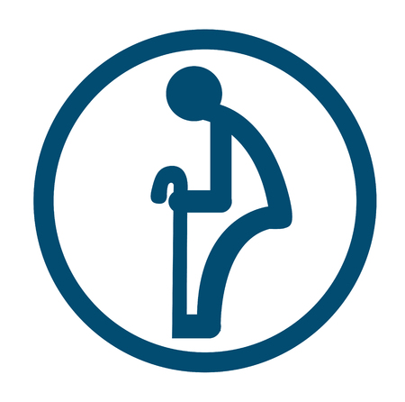 Signs bathrooms for the elderly vectorのイラスト素材