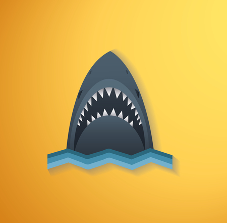 Shark vector illustrationのイラスト素材