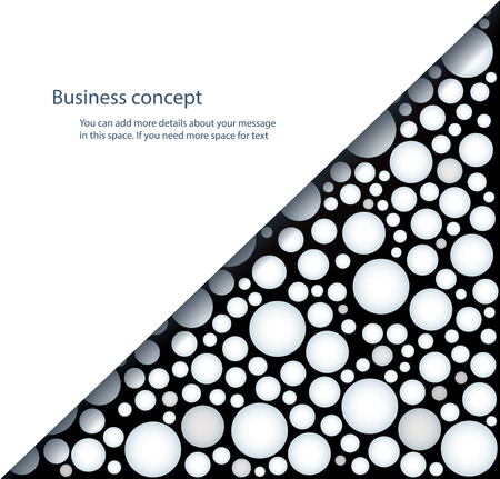 many white circle on black background vector illustrationのイラスト素材