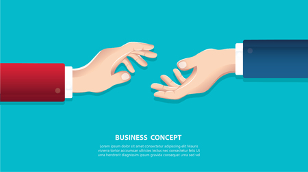 Businessmen shaking handsのイラスト素材